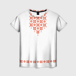 Женская футболка Белорусская вышиванка