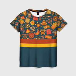 Женская футболка Африканская Символика