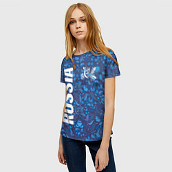 Футболка женская ФОРМА СБОРНОЙ РОССИИ ГЖЕЛЬ, цвет: 3D-принт — фото 2
