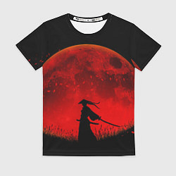 Футболка женская Самурай 3D, цвет: 3D-принт