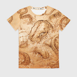 Футболка женская Кракен, цвет: 3D-принт