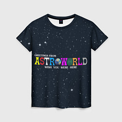 Футболка женская Astroworld, цвет: 3D-принт