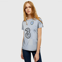 Футболка женская FC Chelsea Goalkeeper Stadium 202122, цвет: 3D-принт — фото 2