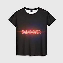 Женская футболка Game Over