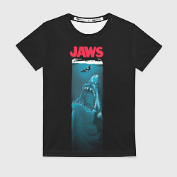 Футболка женская Челюсти, цвет: 3D-принт