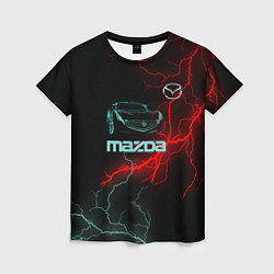 Футболка женская Mazda, цвет: 3D-принт