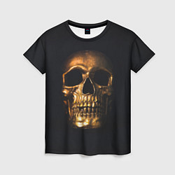 Футболка женская Golden Skull, цвет: 3D-принт