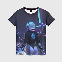 Женская футболка Nier X Cyberpunk