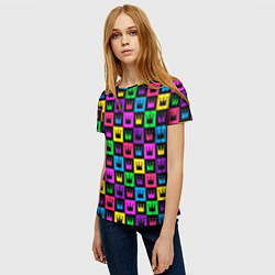 Футболка женская Король, цвет: 3D-принт — фото 2