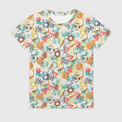 Женская футболка Разный Спорт