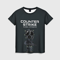 Футболка женская CS GO COUNTER TERRORIS Z, цвет: 3D-принт