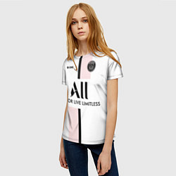 Футболка женская PSG Cup Away Vapor Match Shirt New 202223, цвет: 3D-принт — фото 2