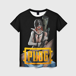 Женская футболка PUBG 18 спина