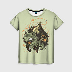 Женская футболка Horror Bulbasaur