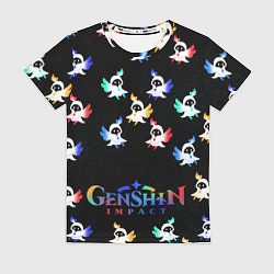 Футболка женская ЭЛЕМЕНТЫ ГЕНШИН, цвет: 3D-принт