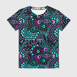 Футболка женская Яркий абстрактный узор, цвет: 3D-принт