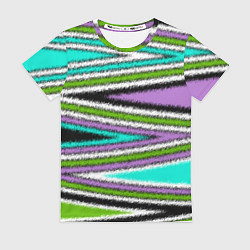 Женская футболка Абстрактный асимметричный