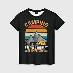 Футболка женская Camping, цвет: 3D-принт