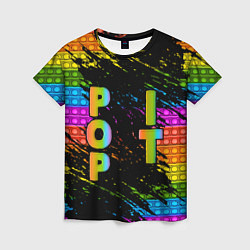 Женская футболка ПОП ИТ POP IT АНТИСТРЕСС