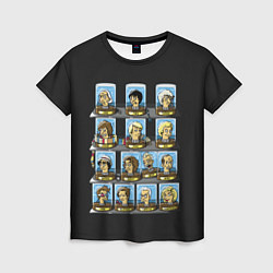 Женская футболка 12 Докторов