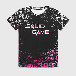 Футболка женская Игра в кальмара: Брызги красок, цвет: 3D-принт