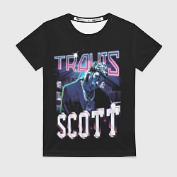 Футболка женская Travis Scott RAP, цвет: 3D-принт