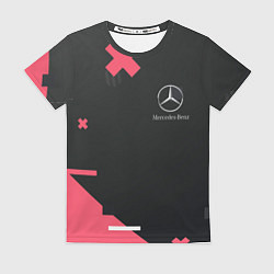 Футболка женская Мерседес Mersedes, цвет: 3D-принт