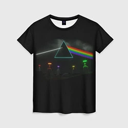 Футболка женская ПИНК ФЛОЙД PINK FLOYD LOGO, цвет: 3D-принт