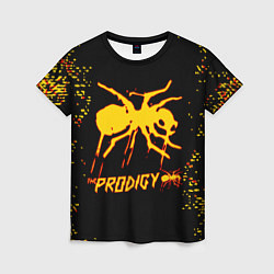 Футболка женская The Prodigy логотип, цвет: 3D-принт