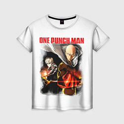 Футболка женская Сайтама и Генос One Punch-Man, цвет: 3D-принт