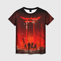 Футболка женская GHOST OF TSUSHIMA САМУРИ В ОГНЕ, цвет: 3D-принт