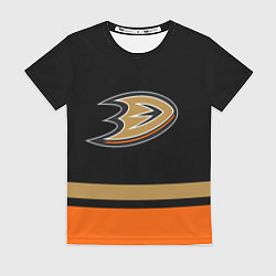 Футболка женская Anaheim Ducks Анахайм Дакс, цвет: 3D-принт
