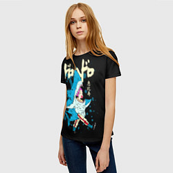 Футболка женская DOROHEDORO: Эбису в костюме акулы, цвет: 3D-принт — фото 2