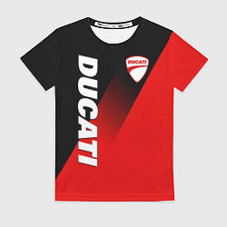 Женская футболка DUCATI RED DEVIL MOTOCYCLE