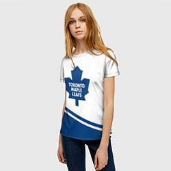 Футболка женская Toronto Maple Leafs Торонто Мейпл Лифс, цвет: 3D-принт — фото 2