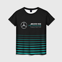 Женская футболка Merсedes PETRONAS F1