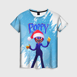 Футболка женская Новогодний Poppy Playtime, цвет: 3D-принт