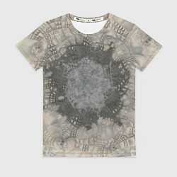 Футболка женская Серый песок - коллекция Путешествие - Хуф и Ся, цвет: 3D-принт