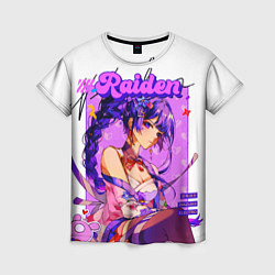 Футболка женская Shogun raiden на обложке журнала, цвет: 3D-принт