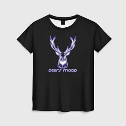 Футболка женская Deers mood, цвет: 3D-принт