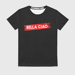 Футболка женская BELLA CIAO БУМАЖНЫЙ ДОМ, цвет: 3D-принт