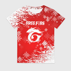 Женская футболка Free Fire - Новогодний