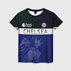 Футболка женская FC Chelsea London ФК Челси Лонон, цвет: 3D-принт
