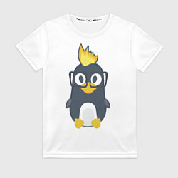 Футболка женская Linux пингвин Талисман для программистов, цвет: 3D-принт