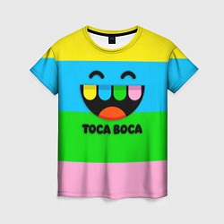 Футболка женская Toca Boca Logo Тока Бока, цвет: 3D-принт