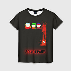Футболка женская Южный парк главные персонажи South Park, цвет: 3D-принт