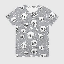 Футболка женская Skulls & bones, цвет: 3D-принт