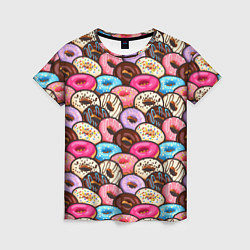 Футболка женская Sweet donuts, цвет: 3D-принт