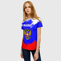Футболка женская Russia Геометрия, цвет: 3D-принт — фото 2