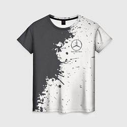 Футболка женская Mercedes-Benz Клякса, цвет: 3D-принт